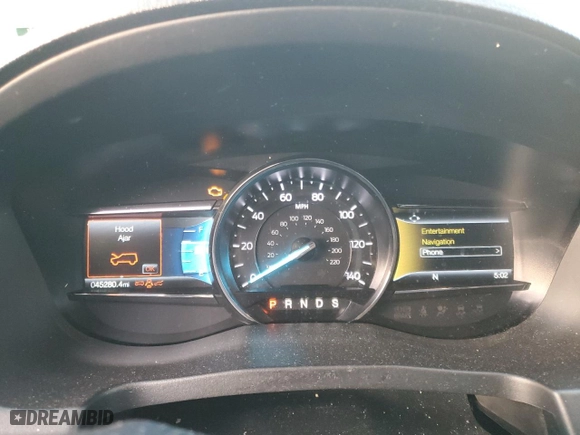 2019 Ford Explorer XLT with VIN 1FM5K7D81KGA94808, listed as a Copart auction lot 46524595 with 45,280 mi miles and Salvage Title. Bid and sale history available at carsss.com. Image 9.
