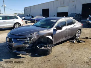 2022 Acura TLX Technology with VIN 19UUB5F41NA003012, listed as a Copart auction lot 82753724 with 41,478 mi miles and Salvage title. Bid and sale history available at DreamBid. Image 1.