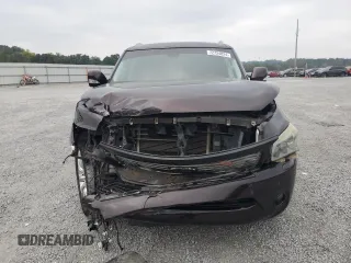 2012 Infiniti QX56 7-passenger with VIN JN8AZ2NFXC9517801, listed as a Copart auction lot 72724824 with 131,185 mi miles and Salvage Title. Bid and sale history available at carsss.com. Image 5.