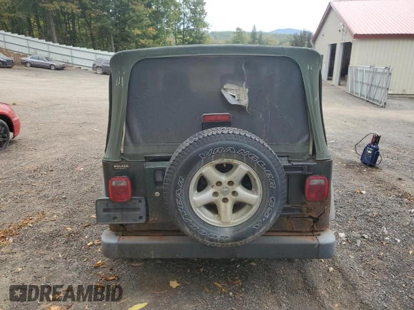 2005 Jeep Wrangler X with VIN 1J4FA39S65P319487, listed as a Copart auction lot 71848394 with 161,574 mi miles and Salvage Title. Bid and sale history available at carsss.com. Image 6.