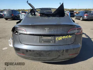 2022 Tesla Model 3 with VIN 5YJ3E1EA7NF335948, listed as a Copart auction lot 46820795 with Not Provided miles and Salvage Title. Bid and sale history available at DreamBid. Image 6.