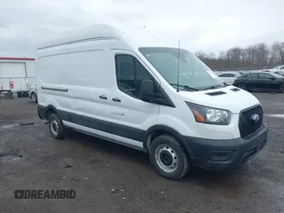 2023 Ford Transit Cargo with VIN 1FTBR1X80PKA70130, listed as a IAAI auction lot 41771266 with 43,620 mi miles and . Bid and sale history available at DreamBid. Image 1.