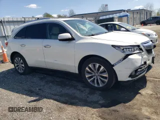 2016 Acura MDX w/Tech/Entertainment with VIN 5FRYD4H68GB006615, listed as a Copart auction lot 52557325 with 77,448 mi miles and Salvage Title. Bid and sale history available at carsss.com. Image 4.