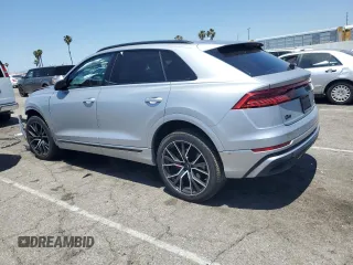 2022 Audi Q8 Premium Plus with VIN WA1EVBF18ND034572, listed as a Copart auction lot 57704485 with 28,246 mi miles and Salvage title. Bid and sale history available at DreamBid. Image 2.
