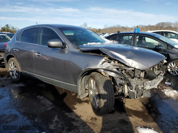 2012 Infiniti EX35 Journey with VIN JN1AJ0HR4CM450965, listed as a Copart auction lot 45657055 with 119,542 mi miles and Salvage Title. Bid and sale history available at carsss.com. Image 4.