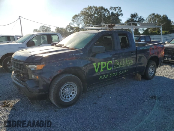 2022 Chevrolet Silverado 1500 Work Truck with VIN 1GCRDAEK5NZ641885, listed as a Copart auction lot 74668384 with Not Provided miles and Salvage Title. Bid and sale history available at DreamBid. Image 1.