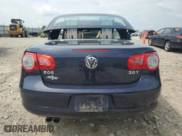 2007 Volkswagen Eos with VIN WVWCA71F07V037925, listed as a Copart auction lot 66184154 with Not Provided miles and Clean Title. Bid and sale history available at DreamBid. Image 6.