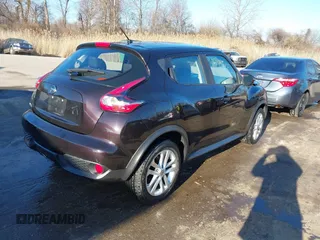 2016 Nissan Juke S with VIN JN8AF5MR7GT606160, listed as a IAAI auction lot 41749347 with 158,659 mi miles. Bid and sale history available at carsss.com. Image 4.