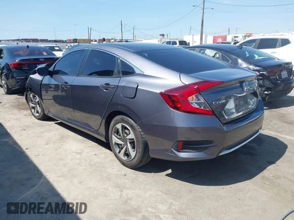 2020 Honda Civic LX with VIN 2HGFC2F67LH551651, listed as a IAAI auction lot 41861966 with 205,619 mi miles and . Bid and sale history available at DreamBid. Image 3.