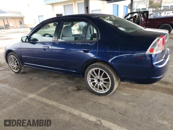 2001 Honda Civic EX with VIN 2HGES26721H552226, listed as a Copart auction lot 49533075 with 175,655 mi miles and Clean Title. Bid and sale history available at carsss.com. Image 2.
