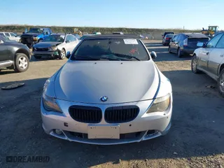 2005 BMW 6 Series 645Ci with VIN WBAEK73485B328878, listed as a IAAI auction lot 41332319 with 238,510 mi miles. Bid and sale history available at carsss.com. Image 6.