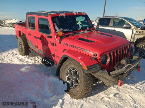 2020 Jeep Gladiator Rubicon with VIN 1C6JJTBG0LL138631, listed as a Copart auction lot 46883035 with 58,067 mi miles and Salvage Title. Bid and sale history available at carsss.com. Image 4.