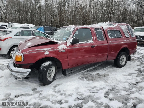 1994 Ford Ranger Splash with VIN 1FTCR14U6RTA75657, listed as a Copart auction lot 87483104 with 135,795 mi miles and Salvage Title. Bid and sale history available at carsss.com. Image 1.