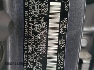 2021 Toyota Prius L Eco with VIN JTDKAMFU8M3130779, listed as a Copart auction lot 56452395 with 86,094 mi miles and Salvage title. Bid and sale history available at DreamBid. Image 13.