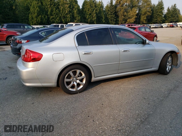 2006 Infiniti G35 with VIN JNKCV51F06M617266, listed as a Copart auction lot 70624804 with 276,847 mi miles and Clean Title. Bid and sale history available at DreamBid. Image 3.
