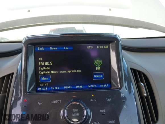 2013 Chevrolet Volt with VIN 1G1RF6E47DU100611, listed as a IAAI auction lot 42138171 with 175,000 mi miles and . Bid and sale history available at carsss.com. Image 14.
