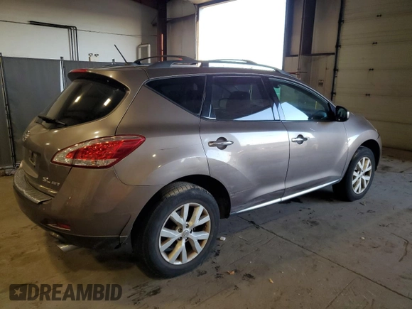 2011 Nissan Murano SV with VIN JN8AZ1MW5BW177422, listed as a Copart auction lot 75326494 with 122,797 mi miles and Salvage Title. Bid and sale history available at carsss.com. Image 3.