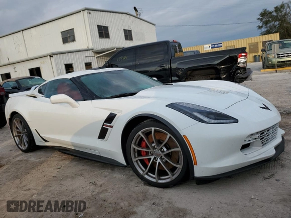 2019 Chevrolet Corvette Grand Sport 2LT with VIN 1G1YY2D73K5110974, listed as a Copart auction lot 75684654 with 6,552 mi miles and Non Repairable. Bid and sale history available at carsss.com. Image 4.