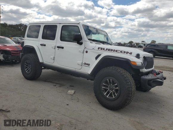 2024 Jeep Wrangler Rubicon X with VIN 1C4RJXFG5RW239572, listed as a Copart auction lot 72251854 with 6,692 mi miles and Clean title. Bid and sale history available at DreamBid. Image 4.