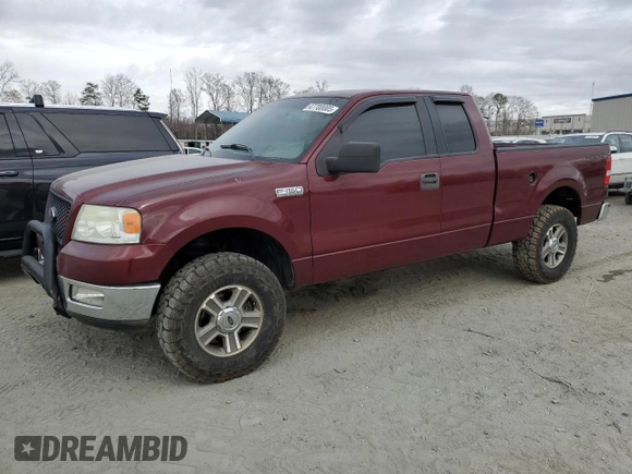 2005 Ford F-150 XLT with VIN 1FTPX14565FA16911, listed as a Copart auction lot 47700005 with 194,819 mi miles and Salvage Title. Bid and sale history available at carsss.com. Image 1.