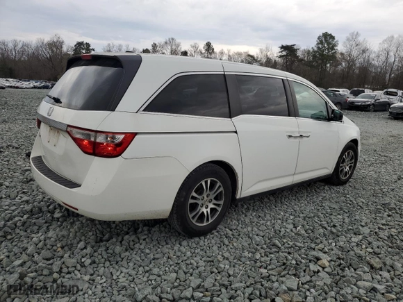 2011 Honda Odyssey EX-L with VIN 5FNRL5H6XBB011967, listed as a Copart auction lot 47436465 with 283,825 mi miles and Salvage Title. Bid and sale history available at carsss.com. Image 3.