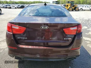 2015 Kia Optima EX with VIN 5XXGN4A73FG386892, listed as a Copart auction lot 52632605 with 208,223 mi miles and Salvage Title. Bid and sale history available at carsss.com. Image 6.