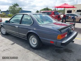 1986 BMW 6 Series 635CSi with VIN WBAEC840XG0613529, listed as a IAAI auction lot 42060435 with 1 mi miles. Bid and sale history available at carsss.com. Image 3.