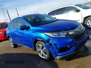 2021 Honda HR-V EX with VIN 3CZRU6H57MM752225, listed as a IAAI auction lot 41791264 with 62,972 mi miles. Bid and sale history available at carsss.com. Image 1.