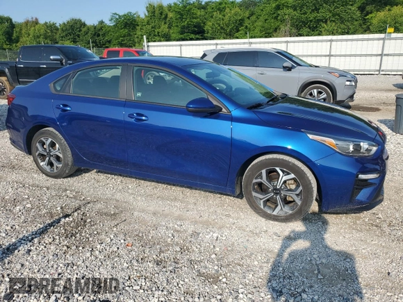 2021 Kia Forte LXS with VIN 3KPF24AD0ME361464, listed as a Copart auction lot 59199045 with 30,380 mi miles and Salvage title. Bid and sale history available at DreamBid. Image 4.