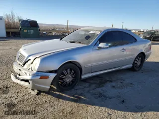 2002 Mercedes-Benz CLK-Class AMG with VIN WDBLJ74G62T095979, listed as a Copart auction lot 41872895 with 98,556 mi miles and Salvage Title. Bid and sale history available at carsss.com. Image 1.