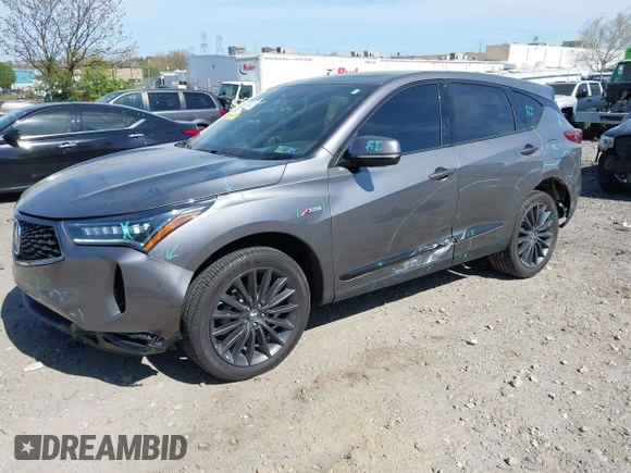 2023 Acura RDX Advance with VIN 5J8TC2H8XPL013018, listed as a IAAI auction lot 42102048 with 16,416 mi miles and . Bid and sale history available at DreamBid. Image 16.