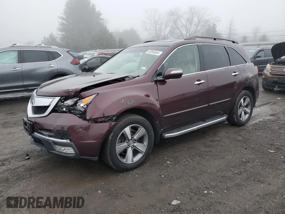 2013 Acura MDX Tech Pkg with VIN 2HNYD2H38DH512893, listed as a Copart auction lot 85094864 with 96,377 mi miles and Salvage Title. Bid and sale history available at carsss.com. Image 1.
