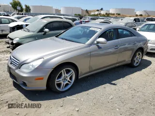 2007 Mercedes-Benz CLS-Class 5.5L with VIN WDDDJ72X97A091152, listed as a Copart auction lot 63346344 with 126,952 mi miles and Salvage Title. Bid and sale history available at carsss.com. Image 1.