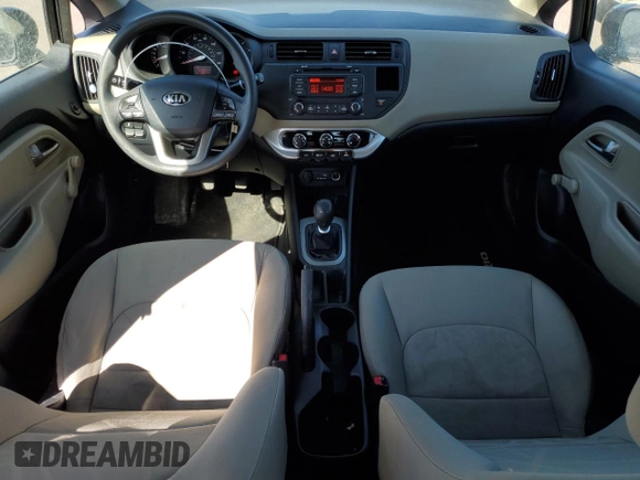 2015 Kia Rio LX with VIN KNADM4A37F6497167, listed as a Copart auction lot 49968245 with 98,517 mi miles and Salvage Title. Bid and sale history available at carsss.com. Image 8.