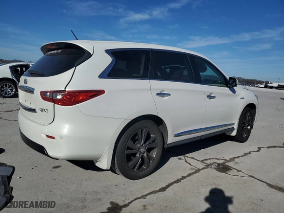 2014 Infiniti QX60 Hybrid with VIN 5N1CL0MN7EC514388, listed as a Copart auction lot 89156745 with NaN miles and Salvage Title. Bid and sale history available at carsss.com. Image 3.