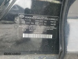 2016 Hyundai Sonata 2.4L with VIN 5NPE24AF7GH307432, listed as a Copart auction lot 54595575 with 142,395 mi miles and Clean Title. Bid and sale history available at carsss.com. Image 12.