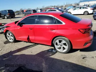 2022 Audi A3 Premium with VIN WAUAUDGY6NA089115, listed as a Copart auction lot 41905554 with 20,695 mi miles. Bid and sale history available at carsss.com. Image 2.
