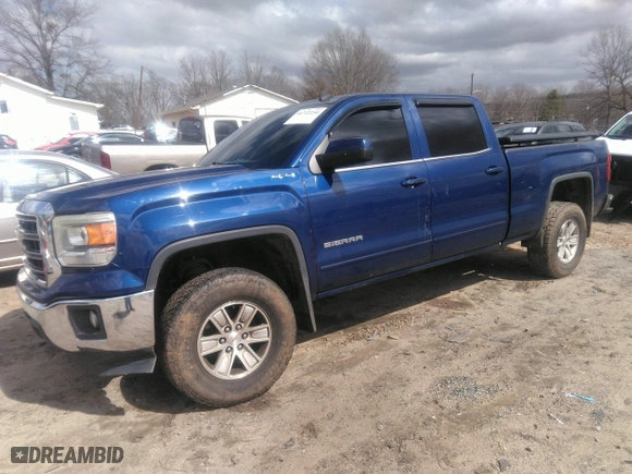 2014 GMC Sierra 1500 SLE with VIN 3GTU2UEC8EG471614, listed as a IAAI auction lot 41722234 with 124,197 mi miles. Bid and sale history available at carsss.com. Image 17.