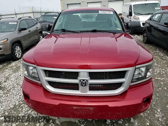 2010 Dodge Dakota SXT with VIN 1D7CW3GP8AS230686, listed as a Copart auction lot 65687704 with 110,017 mi miles and Salvage Title. Bid and sale history available at carsss.com. Image 11.