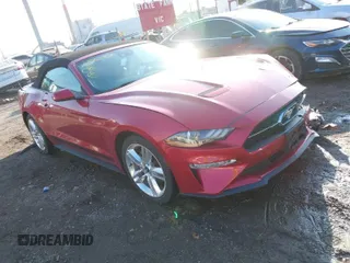 2021 Ford Mustang EcoBoost with VIN 1FATP8UH9M5157032, listed as a IAAI auction lot 41706287 with 12,503 mi miles. Bid and sale history available at carsss.com. Image 1.