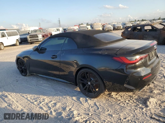2024 BMW 4 Series M440i with VIN WBA53AT05RCP27562, listed as a Copart auction lot 77213334 with Not Provided miles and Salvage Title. Bid and sale history available at carsss.com. Image 2.