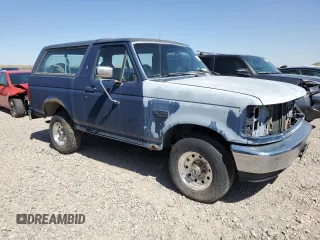 1993 Ford Bronco Eddie Bauer with VIN 1FMEU15N2PLA72536, listed as a Copart auction lot 63647275 with 1,317,804 mi miles and Clean title. Bid and sale history available at DreamBid. Image 4.