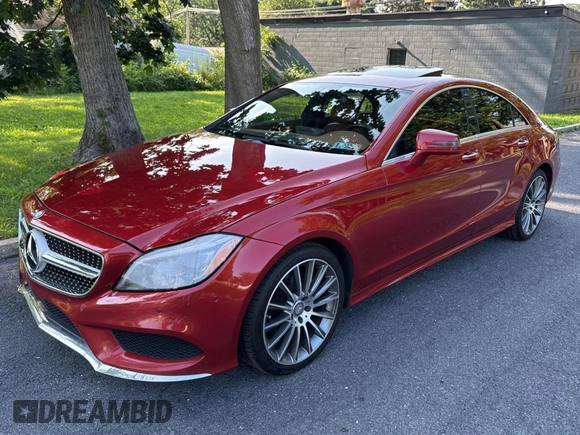 2015 Mercedes-Benz CLS 400 with VIN WDDLJ6HB2FA145827, listed as a Copart auction lot 66033305 with 147,562 mi miles and Clean title. Bid and sale history available at DreamBid. Image 2.