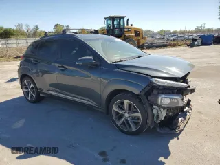 2019 Hyundai Kona Limited with VIN KM8K33A54KU225248, listed as a Copart auction lot 48243955 with 45,386 mi miles and Non Repairable. Bid and sale history available at carsss.com. Image 4.
