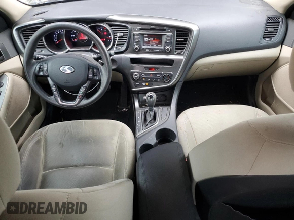2013 Kia Optima LX with VIN KNAGM4A77D5440227, listed as a Copart auction lot 49470995 with 81,140 mi miles and Salvage Title. Bid and sale history available at carsss.com. Image 8.
