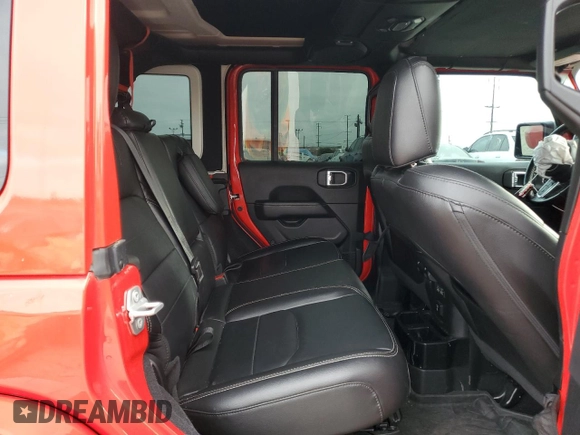 2021 Jeep Wrangler Unlimited Sahara with VIN 1C4JJXP64MW766076, listed as a Copart auction lot 63644955 with 92,421 mi miles and Salvage title. Bid and sale history available at DreamBid. Image 10.