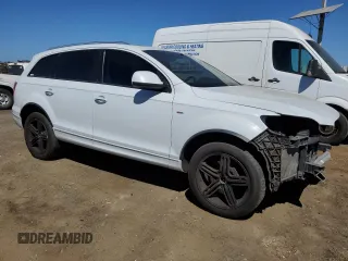 2013 Audi Q7 Premium Plus with VIN WA1LMBFE3DD015021, listed as a Copart auction lot 66894464 with 153,741 mi miles and Salvage title. Bid and sale history available at DreamBid. Image 4.