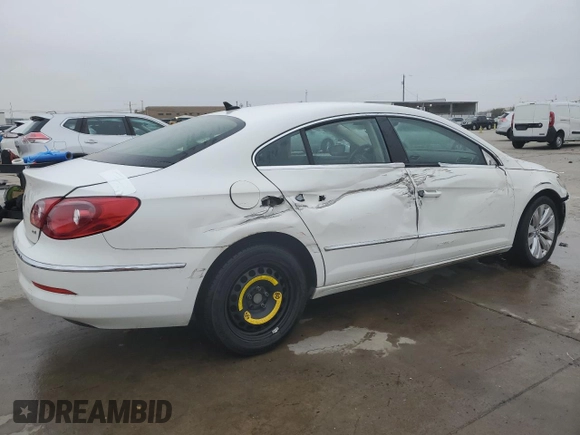 2012 Volkswagen CC Sport with VIN WVWMN7AN4CE515998, listed as a Copart auction lot 44262105 with 105,639 mi miles and Salvage Title. Bid and sale history available at carsss.com. Image 3.