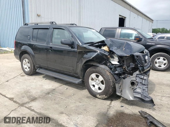 2011 Nissan Pathfinder S with VIN 5N1AR1NBXBC625013, listed as a Copart auction lot 57162565 with 129,077 mi miles and Salvage title. Bid and sale history available at DreamBid. Image 4.