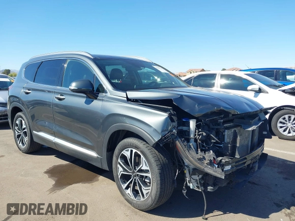 2019 Hyundai Santa Fe Ultimate with VIN 5NMS53AA0KH070801, listed as a IAAI auction lot 41858501 with 78,995 mi miles. Bid and sale history available at carsss.com. Image 1.